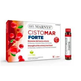 MARNYS Cistomar Forte 5Viales D-Manosa, Centinodia, Arándano Rojo, Vitaminas C, E, A y Zinc.