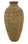 DKD Home Decor Jarrón de Fibra Natural 15x15x32 cm