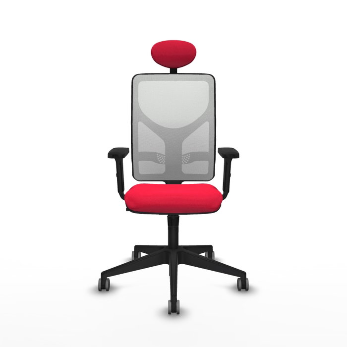 PIQUERAS Y CRESPO Silla de oficina Motilla con mecanismo Sincro, Rojo y Blanco PIQUERAS Y CRESPO Silla de oficina Motilla con mecanismo Sincro, Rojo y Blanco