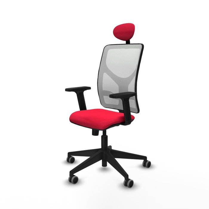 PIQUERAS Y CRESPO Silla de oficina Motilla con mecanismo Sincro, Rojo y Blanco PIQUERAS Y CRESPO Silla de oficina Motilla con mecanismo Sincro, Rojo y Blanco