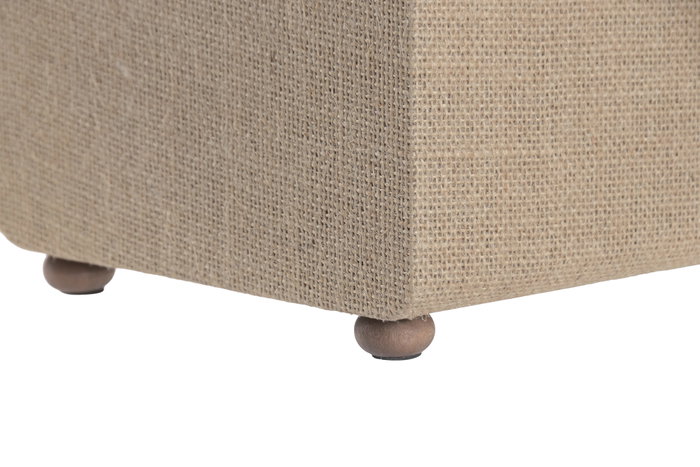 DKD Home Decor Set de 2 Cajas de Madera y Fibra Natural 30x20x16,5 cm