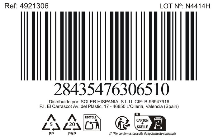 Inde Bol 640 cc Ø 14.5 cm Totec Md (18 Unidades)