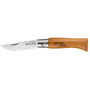 Opinel Navaja N° 3 Acero Carbono Hoja 4 cm Mango Haya Barniz Teñido