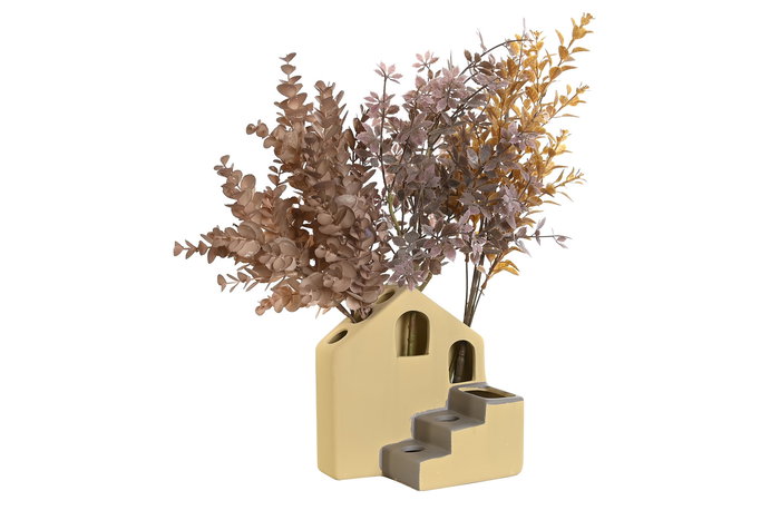 DKD Home Decor Jarrón 12 x 19 x 18 cm (8 Unidades) Dolomita