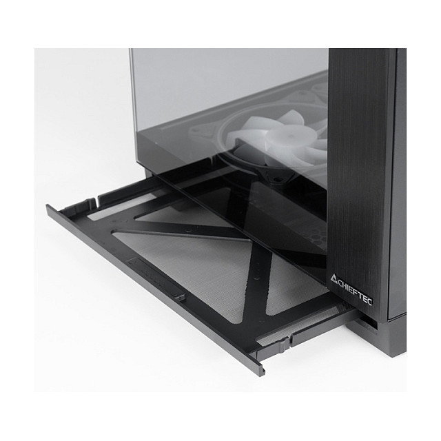 Chieftec Visio GM-30B-TG-OP Negro Cubo PC con Panel de Vidrio Templado y Iluminación Multi