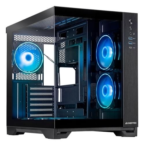 Chieftec Visio GM-30B-TG-OP Caja Midi Tower Micro ATX/ATX/Mini ITX Cristal Templado USB 3.2 Tipo C Chieftec Visio GM-30B-TG-OP Caja Midi Tower Micro ATX/ATX/Mini ITX Cristal Templado USB 3.2 Tipo C