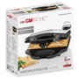 CLATRONIC ST 3778 Sandwichera de 2 compartimentos, negro e inox