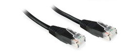 MicroConnect B-UTP60025S-B Cable de Red U/UTP CAT6 Negro, PVC, 0.25 m (25 cm) - Cable Ethernet Alta Velocidad Gigabit para Redes, Switch, Panel Parcheo