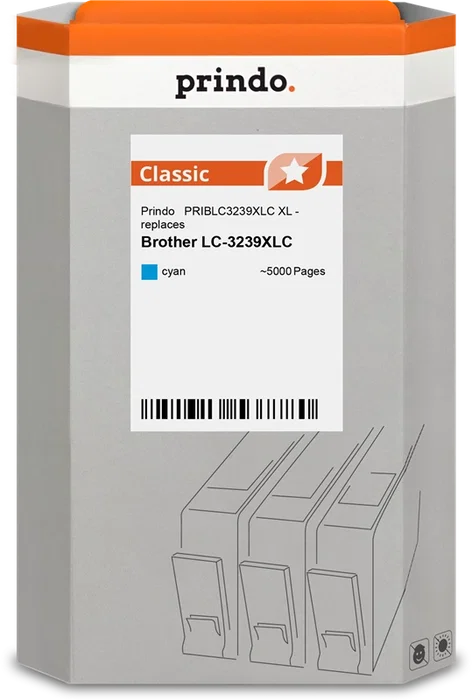 Prindo Cartucho de tinta Cian Classic XL PRIBLC3239XLC Prindo Cartucho de tinta Cian Classic XL PRIBLC3239XLC