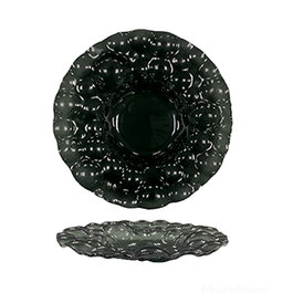 Summa NEBULA Plato Hondo Negro, Cristalino, Diámetro 29 cm