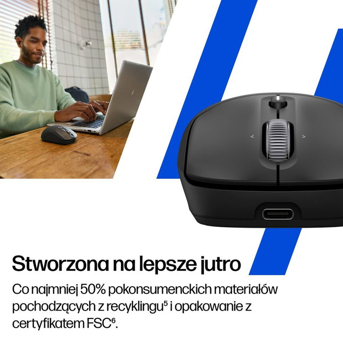 HP Ratón inalámbrico recargable 700 Negro