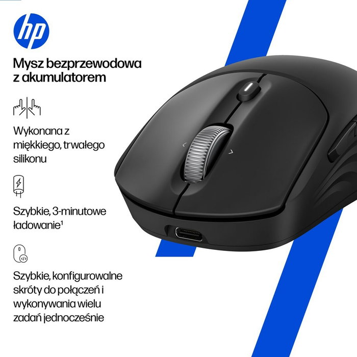 HP Ratón inalámbrico recargable 700 Negro