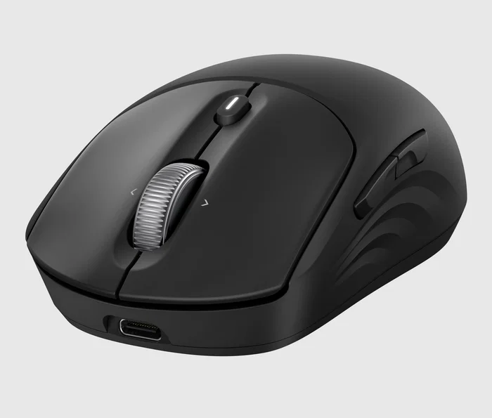 HP Ratón Rechargeable Wireless Mouse 700, Inalámbrico Recargable RF + Bluetooth, 6000 DPI, Botón Copilot, 7 Botones Programables, Ambidiestro, Negro
