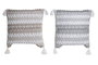 DKD Home Decor Cojín de Algodón Surtido 45x15x45 cm, 2 unidades