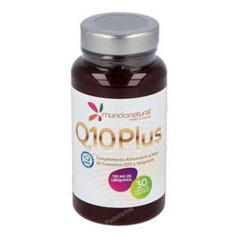 MundoNatural Q10 Plus Ubiquinol 30 Cápsulas con Magnesio y Vitamina C, Energía y Acción Antioxidante
