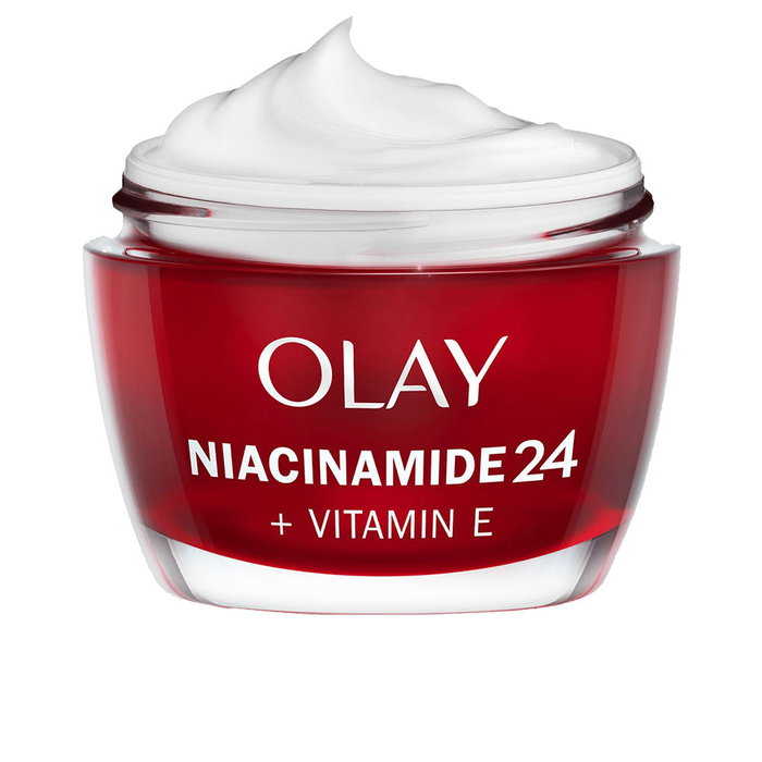 Olay Crema Hidratante Facial de Día con Niacinamida 24 y Vitamina E para Piel más Suave y Renovada - Tratamiento Antiedad 50 ml