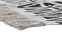 DKD Home Decor Alfombra Boho Blanco Negro Algodon Polyester 250 x 0.7 x 160 cm