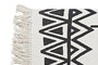 DKD Home Decor Alfombra Boho Blanco Negro Algodon Polyester 250 x 0.7 x 160 cm