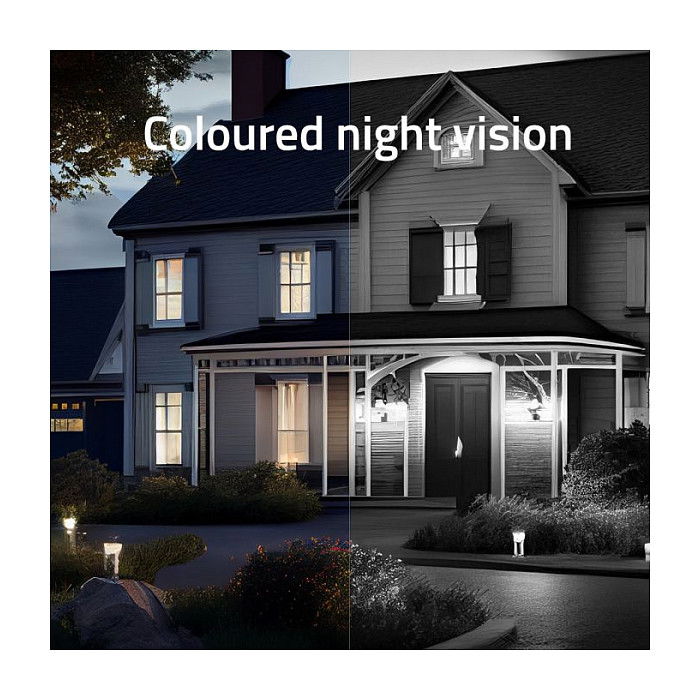 Hombli Smarte Solar Kamera, Blanco