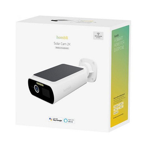 Hombli Smarte Solar Kamera, Blanco