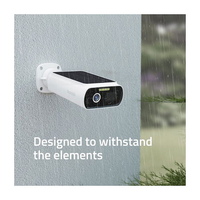 Hombli Smarte Solar Kamera, Blanco