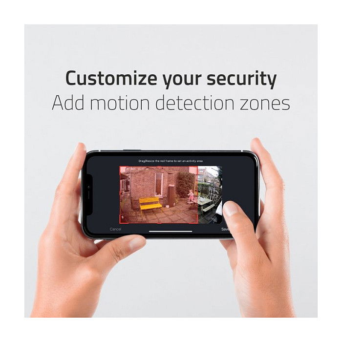 Hombli Smarte Solar Kamera, Blanco