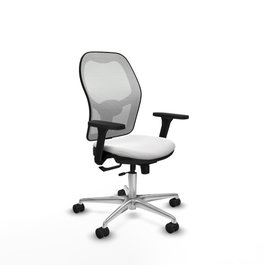 PIQUERAS Y CRESPO Silla de oficina Jorquera Blanca con mecanismo Sincro/Traslack