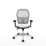 PIQUERAS Y CRESPO Silla de oficina Jorquera Blanca con mecanismo Sincro/Traslack