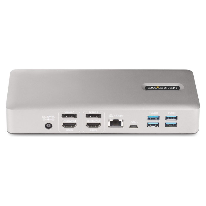 Startech Thunderbolt 4 Multi-Display Docking Station, Quad/Triple/Dual Monitor Dock, 2x HDMI, 2x DisplayPort, 7x USB Startech Thunderbolt 4 Multi-Display Docking Station, Quad/Triple/Dual Monitor Dock, 2x HDMI, 2x DisplayPort, 7x USB
