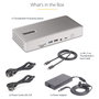 Startech Thunderbolt 4 Multi-Display Docking Station, Quad/Triple/Dual Monitor Dock, 2x HDMI, 2x DisplayPort, 7x USB
