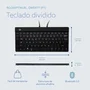R-go tools Split Break Keyboard QWERTY Portugués Bluetooth Negro