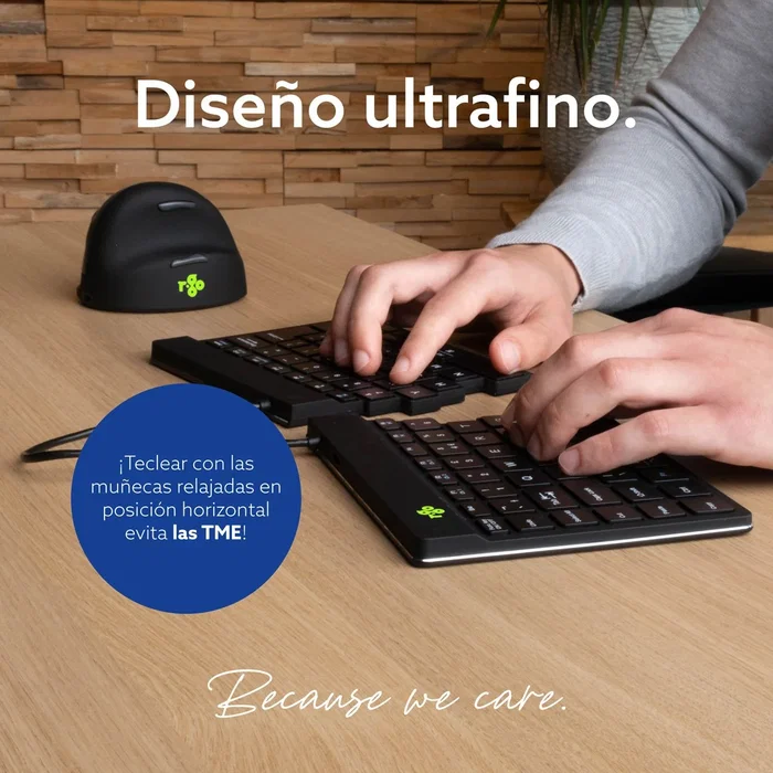 R-go tools Split Break Keyboard QWERTY Portugués Bluetooth Negro R-go tools Split Break Keyboard QWERTY Portugués Bluetooth Negro
