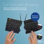 R-go tools Split Break Keyboard QWERTY Portugués Bluetooth Negro