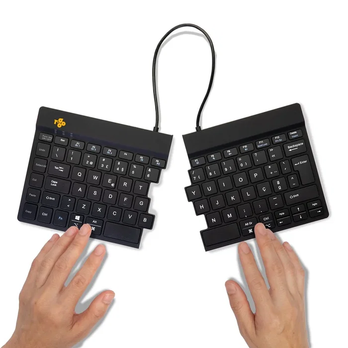 R-go tools Split Break Keyboard QWERTY Portugués Bluetooth Negro R-go tools Split Break Keyboard QWERTY Portugués Bluetooth Negro