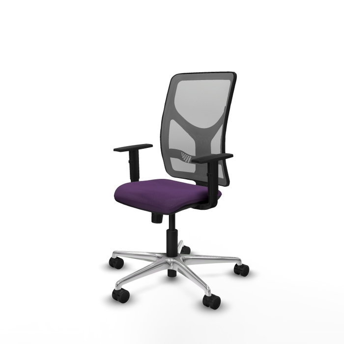 PIQUERAS Y CRESPO Silla de oficina Motilla con mecanismo Sincro, Morado y Gris PIQUERAS Y CRESPO Silla de oficina Motilla con mecanismo Sincro, Morado y Gris