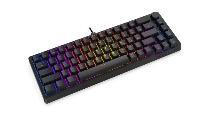 KRUX ATAX 65% Pro RGB Teclado Mecánico Outemu Red, Layout Polaco, 65% Compacto