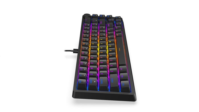 KRUX ATAX 65% Pro RGB Teclado Mecánico Outemu Red, Layout Polaco, 65% Compacto