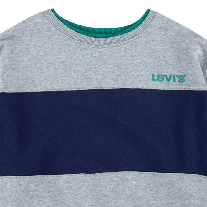 Sudadera sin Capucha Niño Levi's Colorblock Crewneck Gris claro