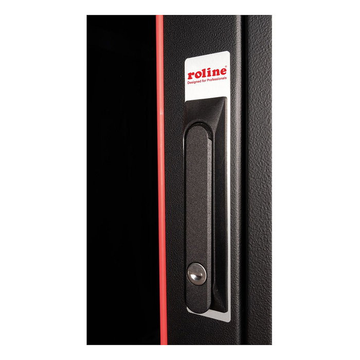 ROLINE Bastidor de Red Rack Pro 600x600 mm, 47U, 19 Pulgadas, Capacidad 600 kg, Puerta Frontal de Vidrio Negro