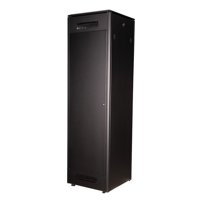 ROLINE Bastidor de Red Rack Pro 600x600 mm, 47U, 19 Pulgadas, Capacidad 600 kg, Puerta Frontal de Vidrio Negro