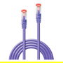 LINDY Cable de Red Patchkabel Cat6 S/FTP 2 metros, RJ-45 Macho, Violeta, Blindado, 250 MHz, 47824