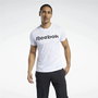 Camiseta de Manga Corta Hombre Reebok Graphic Series Linear Logo Blanco 2XL