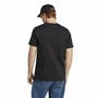 Camiseta de Manga Corta Hombre Adidas Essentials Single 3 Bandas Negro