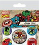 Pyramid International Pack 5 Chapas Marvel Comics Iron Man