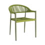 Silla Apilable Aluminio-Rattán Pe 56 X 58 X 76 cm (Set de 2)
