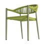 Silla Apilable Aluminio-Rattán Pe 56 X 58 X 76 cm (Set de 2)