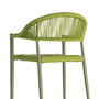 Silla Apilable Aluminio-Rattán Pe 56 X 58 X 76 cm (Set de 2)