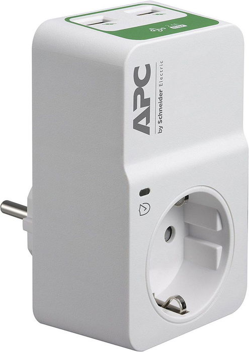 APC SurgeArrest Essential Supresor de Sobretensiones, 1 Enchufe 230V y 2 Puertos USB, Protección contra Rayos, Filtro de Ruido APC SurgeArrest Essential Supresor de Sobretensiones, 1 Enchufe 230V y 2 Puertos USB, Protección contra Rayos, Filtro de Ruido