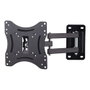 Edm Soporte universal TV de 10-43 pulgadas 25 kg con brazo articulado inclinable y giratorio 180° VESA 200x200