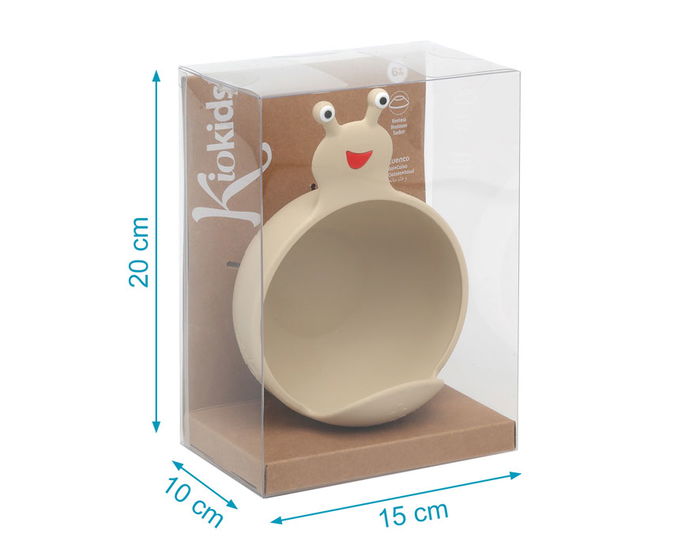 KioKids Cuenco de Silicona Caracol Beige Antideslizante con Ventosa para Bebé +6 Meses Apto Microondas y Lavavajillas KioKids Cuenco de Silicona Caracol Beige Antideslizante con Ventosa para Bebé +6 Meses Apto Microondas y Lavavajillas